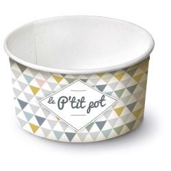 Pot en carton 90ml - 1 boule