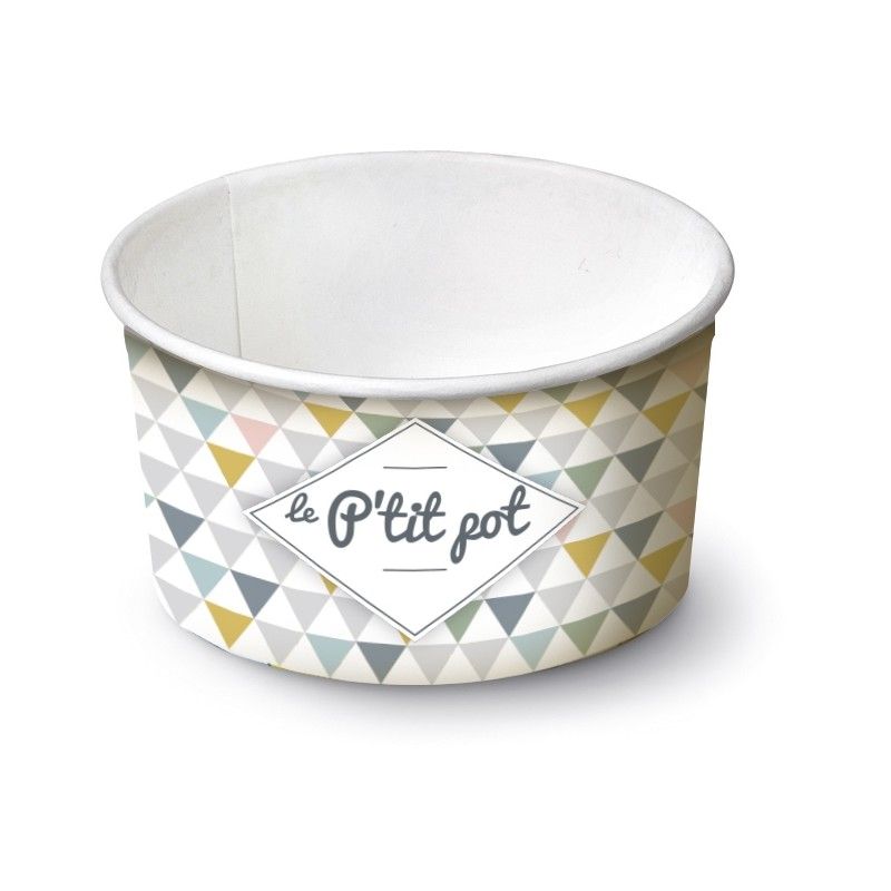 Pot en carton 90ml - 1 boule Pot en carton 90ml - 1 boule