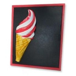 Ardoise murale rouge