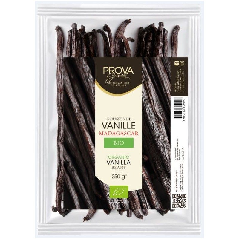 Gousses de vanille Bourbon 250g Bio Gousses de vanille Bourbon 250g Bio