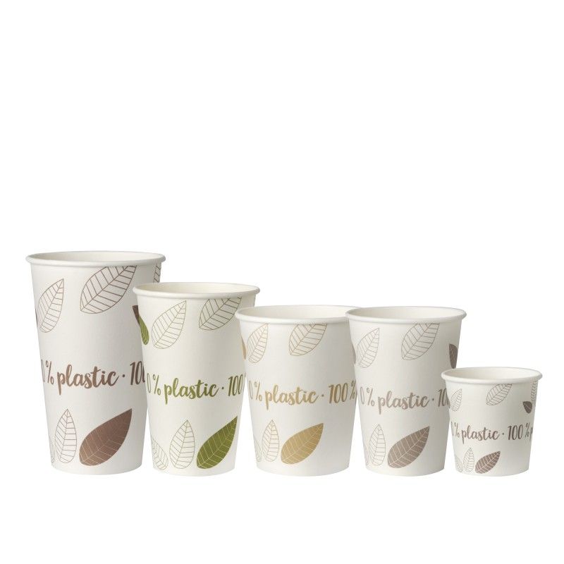 Gobelets jetables en carton pour Café - 0,10 L PAP STAR Pure Lot de 80
