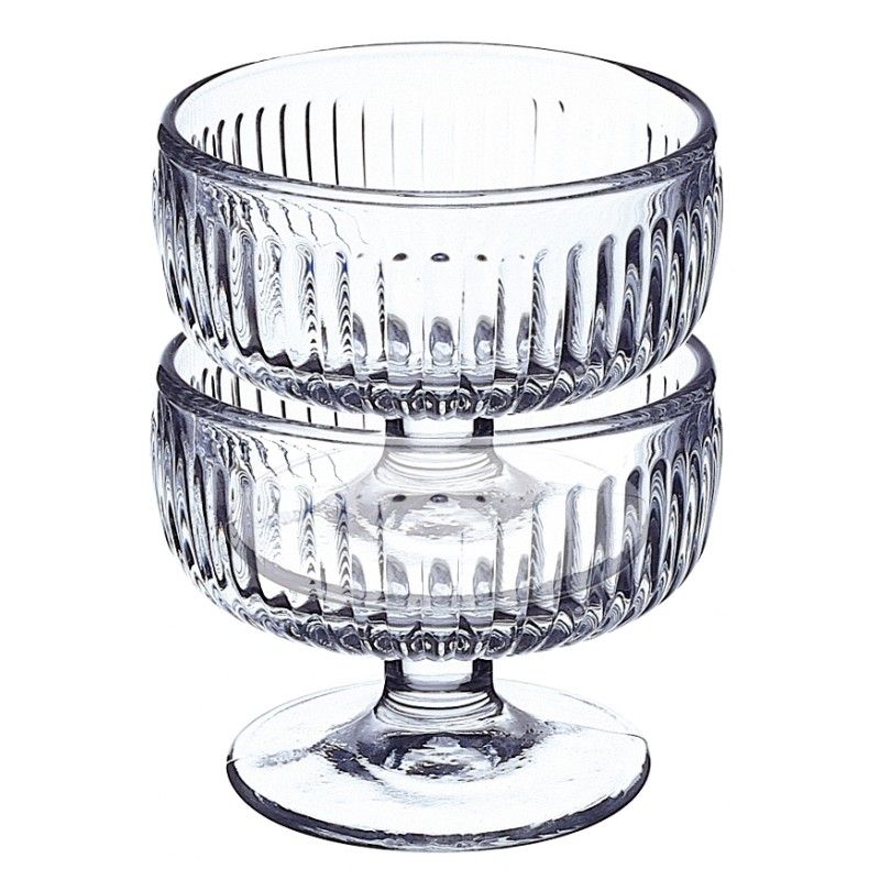 Coupe à glace 23 cl en verre transparent élégant