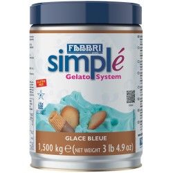 Simple glace bleu