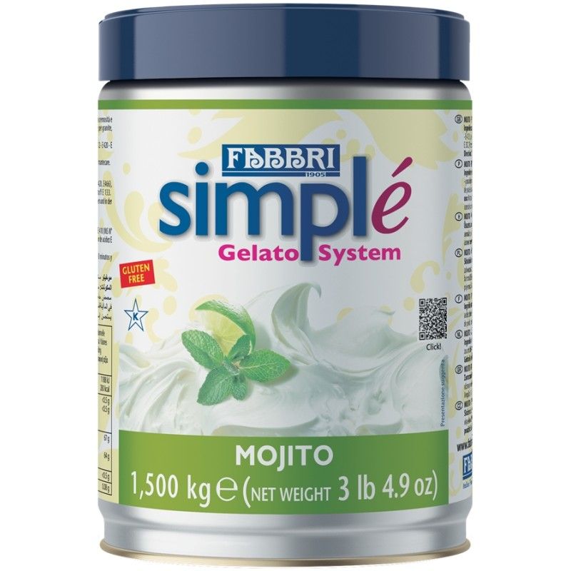 Pot de Simple Mojito Fabbri pour glaces artisanales Pot de Simple Mojito Fabbri pour glaces artisanales