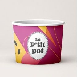 Pot de glace en carton 230ml - 2 ou 3 boules