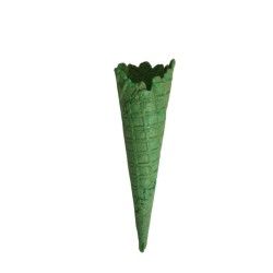 Cornet glace vert 1 boule (4,7x16,1cm)