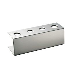 Porte-cornets 4 trous inox