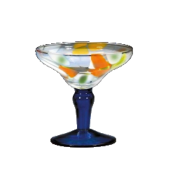 coupe à glace en verre 40cl multicolore