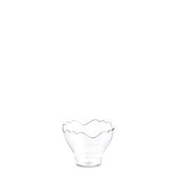 Pot de glace en plastique transparent 70ml - 1 boule