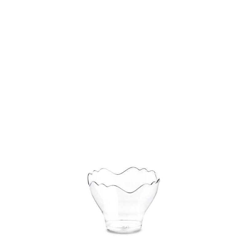 Pot de glace en plastique transparent 70ml - 1 boule