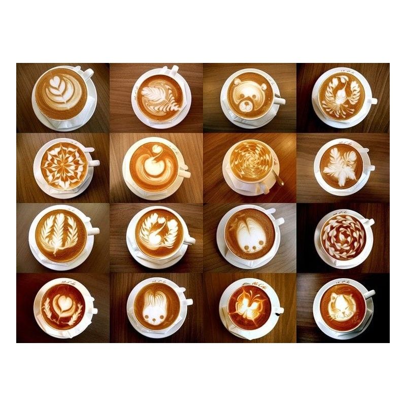 Crayon décoration latte art en acier inoxydable