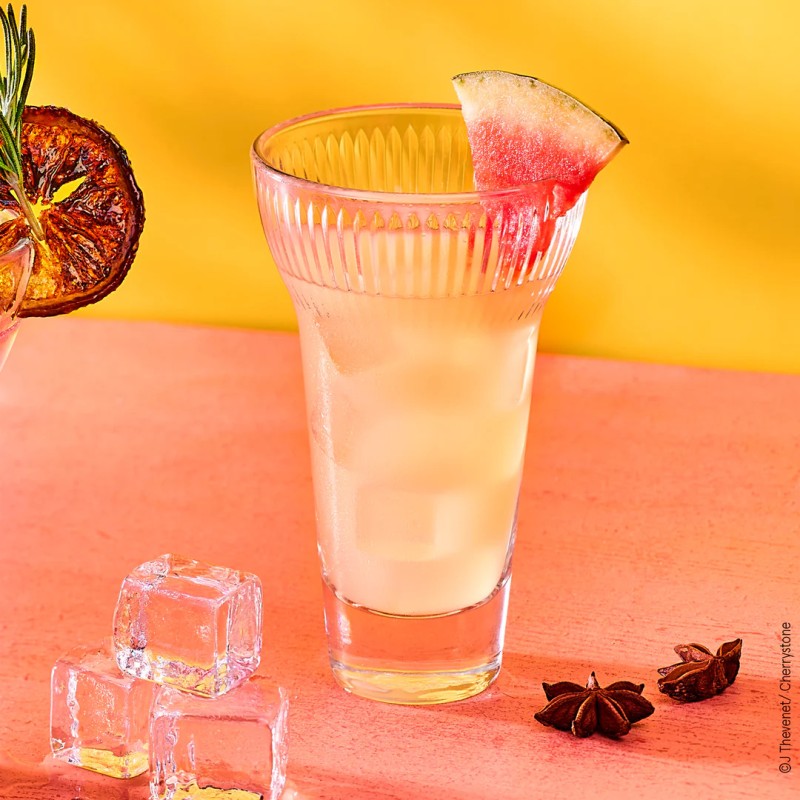 Verre 22cl Fanny en verre pressé transparent