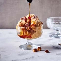 Lot De 6 Coupes à Glace En Verre 280 Ml | Sans Plomb | Avec Pied | Lavables Au Lave-Vaisselle | Design Moderne