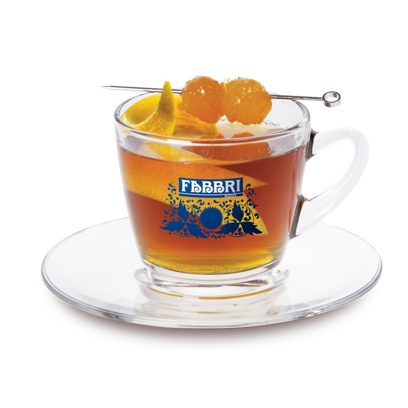 Thé amarena Fabbri avec tasse et sous tasse Fabbri