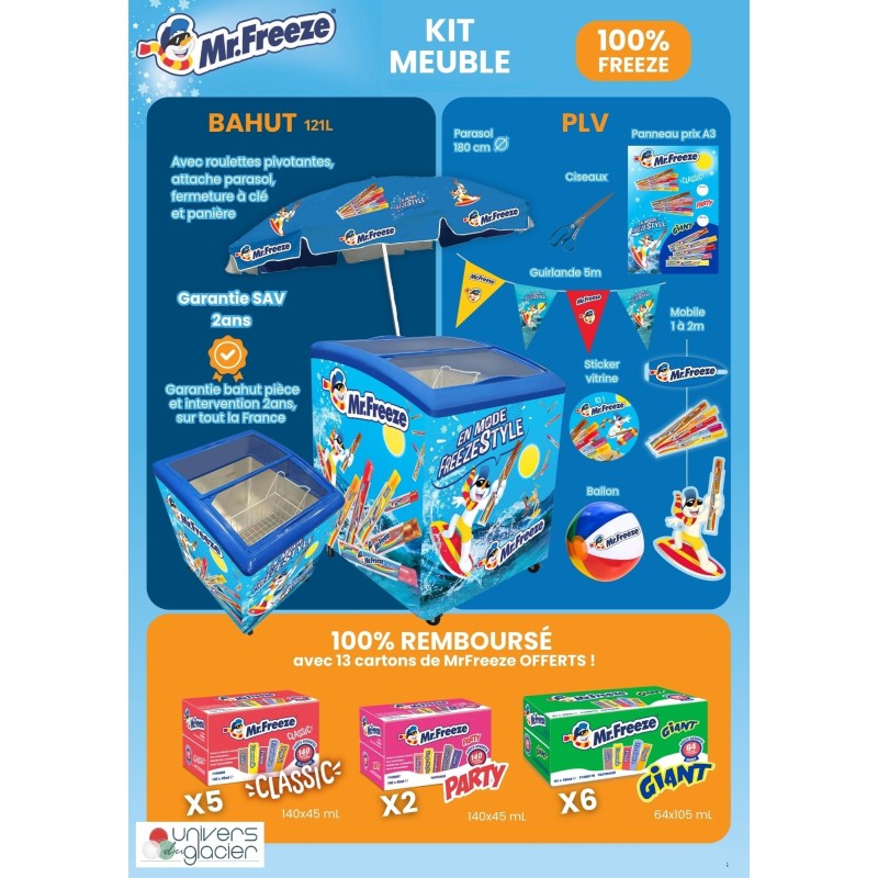 Kit complet 2025 Mr. Freeze avec gratuités Kit complet 2025 Mr. Freeze avec gratuités