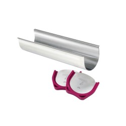 Gouttière à bûche inox - 300 x 85 x 68 mm - contenance 1,5 L [product.brand] 1 - Univers du glacier 