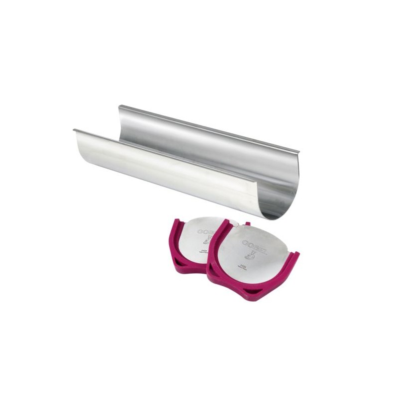 Gouttière à bûche inox - 300 x 85 x 68 mm - contenance 1,5 L [product.brand] 1 - Univers du glacier 