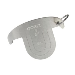 Lot de 3 raclettes à bûche - inox - Gobel