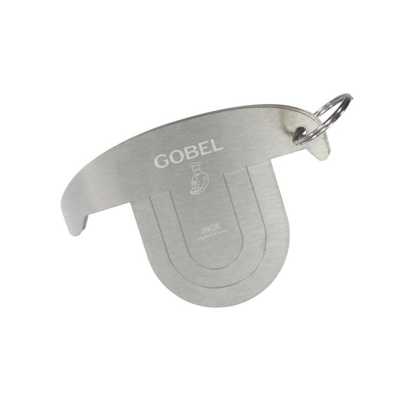 Lot de 3 raclettes à bûche - inox - Gobel