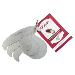 Lot de 3 raclettes à bûche - inox - Gobel
