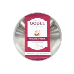 Boîte ronde de 6 douilles inox assorties + poche coutil 300 mm
