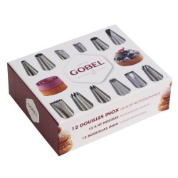 Coffret 12 douilles inox - GOBEL