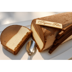 Bûche glacée de Noël