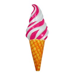 Demi-applique murale glace italienne 85cm vanille fraise