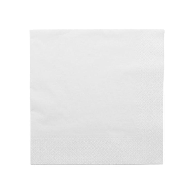 Serviettes blanches 19,5X19,5cm [product.brand] 1 - Univers du glacier 
