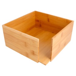 Distributeur en bambou pour serviettes 19,5x19,5 cm