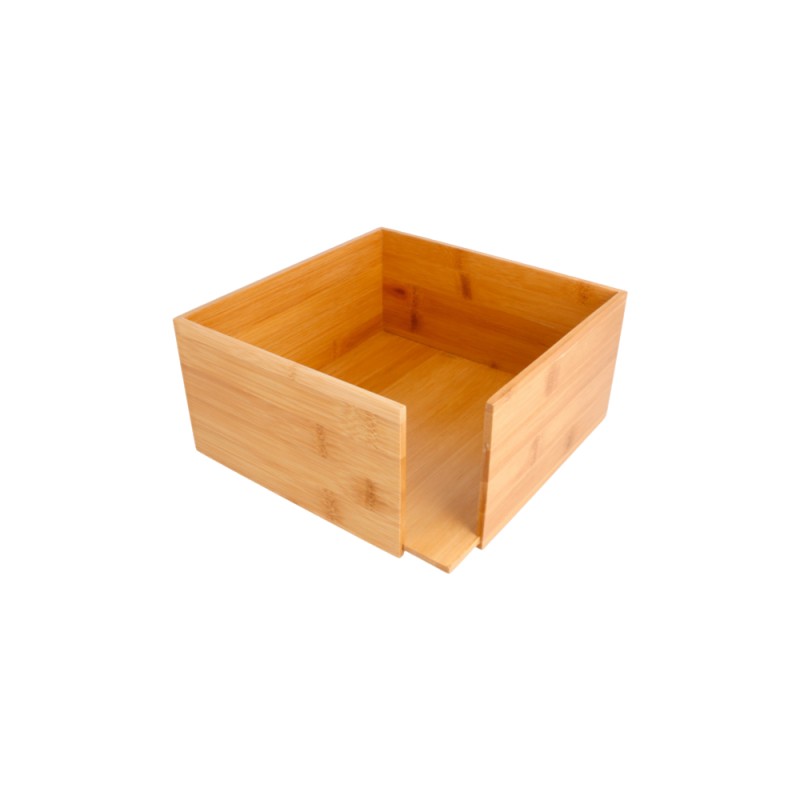 Distributeur en bambou pour serviettes 19,5x19,5 cm