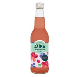 ATIKA Kombucha Hibiscus Myrtille 33cl x12 Bio