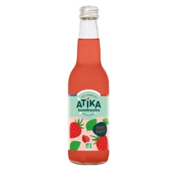 ATIKA Kombucha Fraise Basilic 33 cl x12 Bio