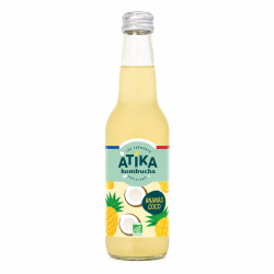 ATIKA Kombucha Ananas Coco 33 cl x12 Bio