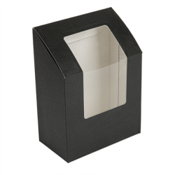 Boite pour wrap avec fenêtre noir