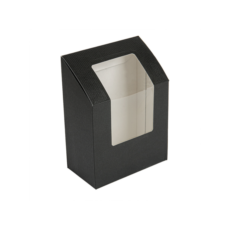Boite pour wrap avec fenêtre noir