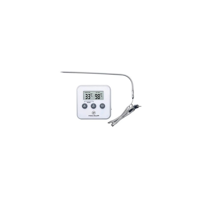 Thermomètre à sonde magnétique et minuteur